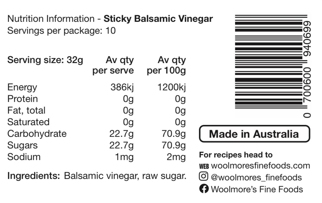 Sticky Balsamic Vinegar 250ml